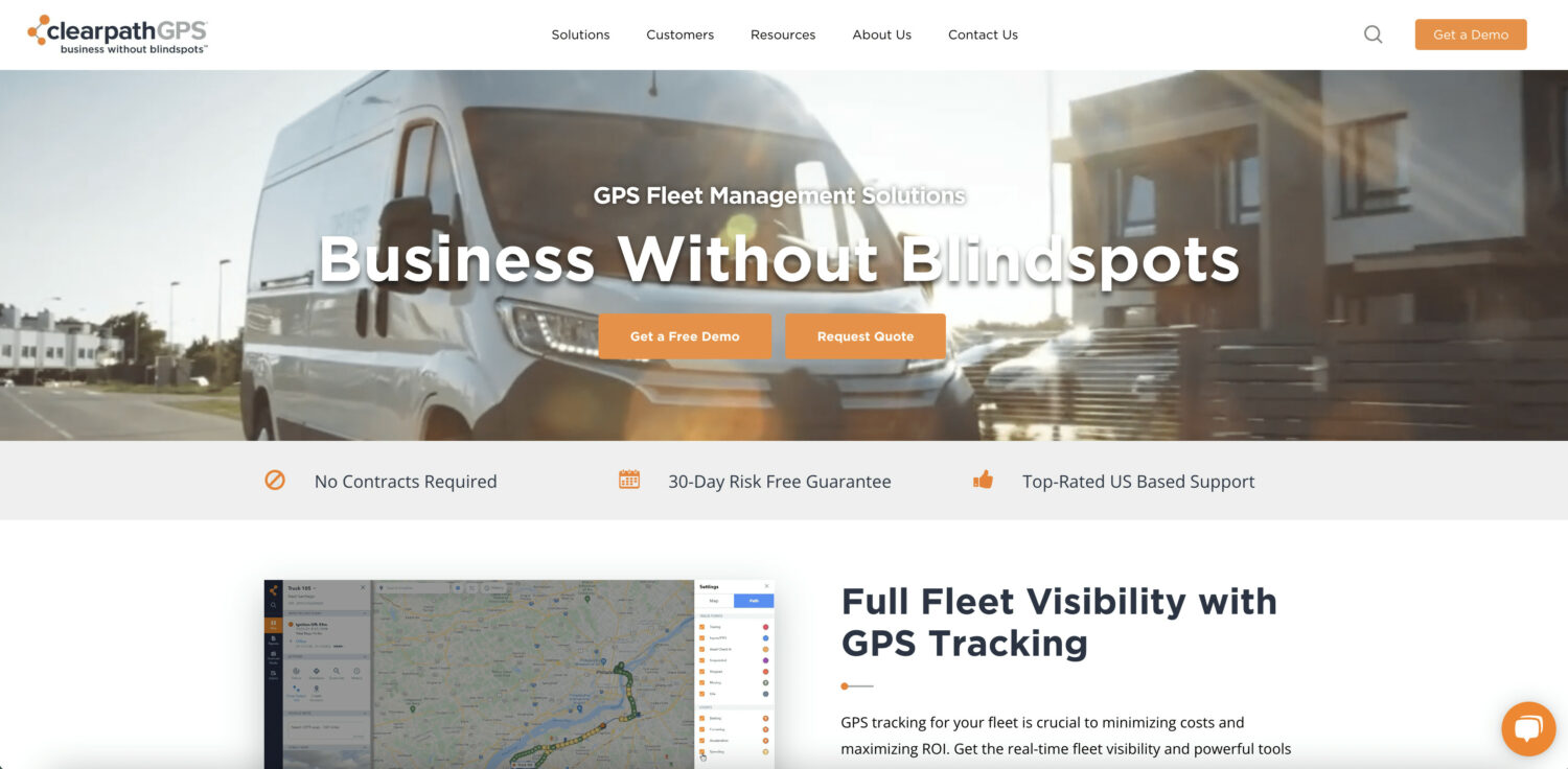 ClearPathGPS GPS fleet tracking website