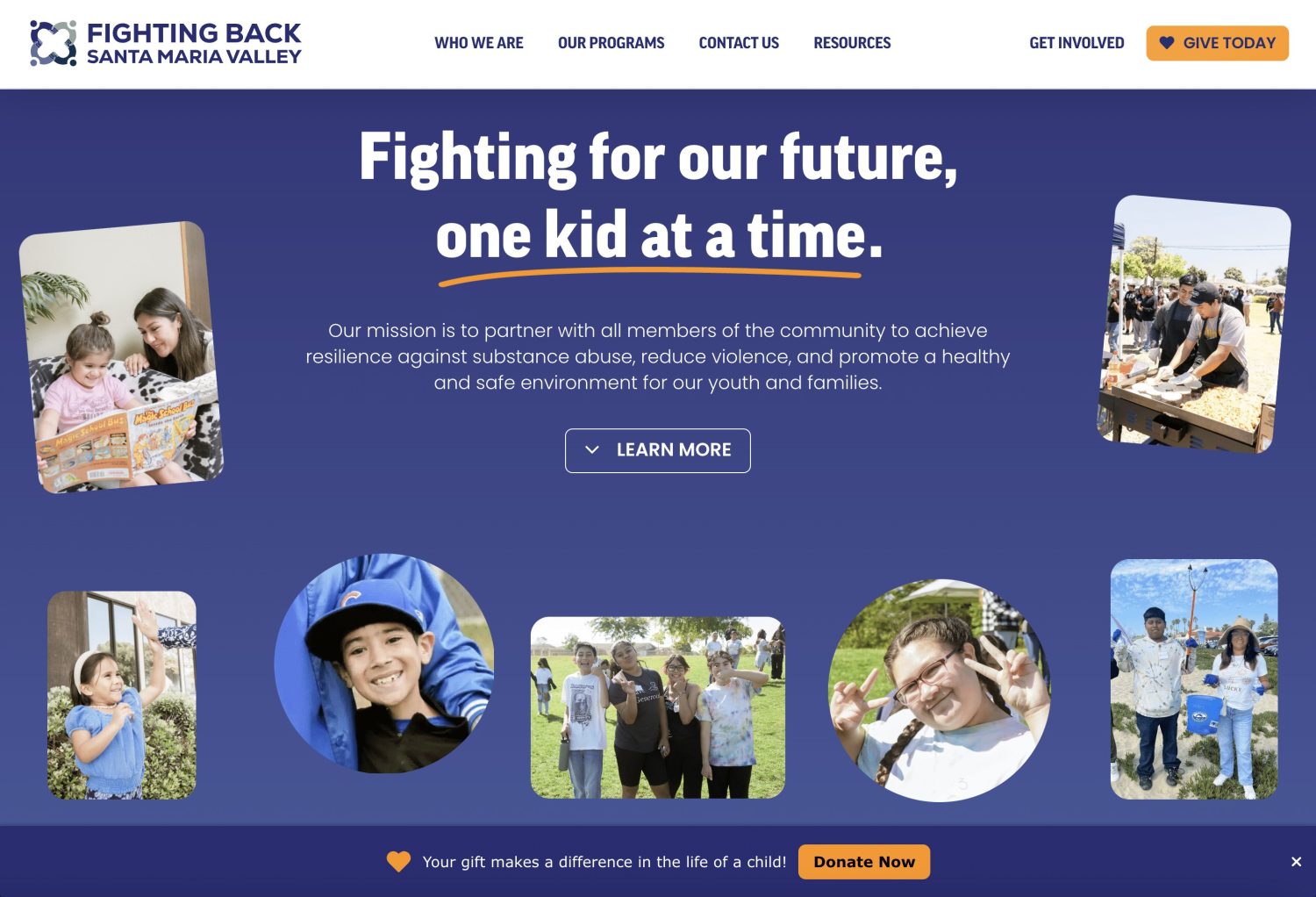 Fighting Back Santa Maria Valley nonprofit website