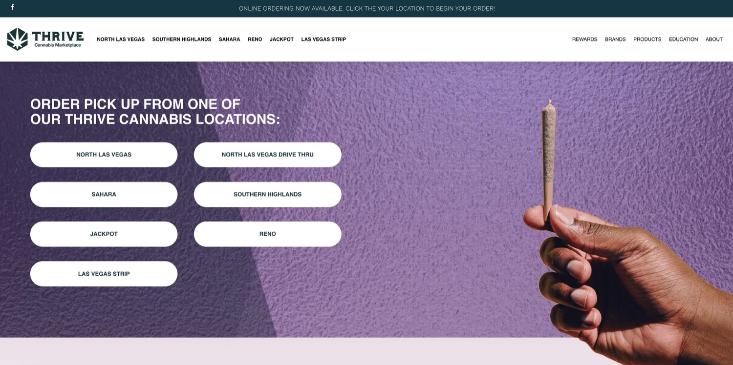 Thrive Nevada community website