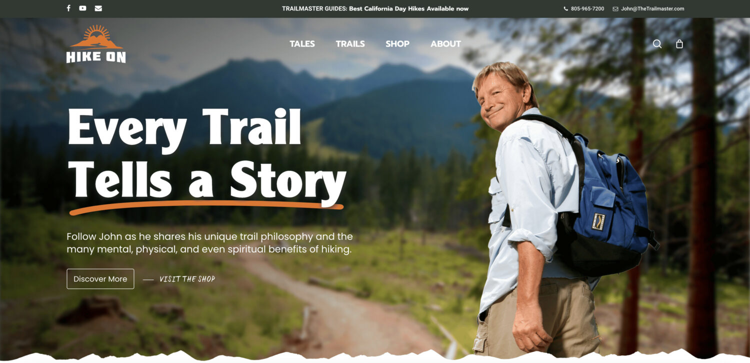 Trailmaster Hike On hiking guides website and online shop